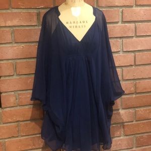 diane von furstenberg batwing mini dress